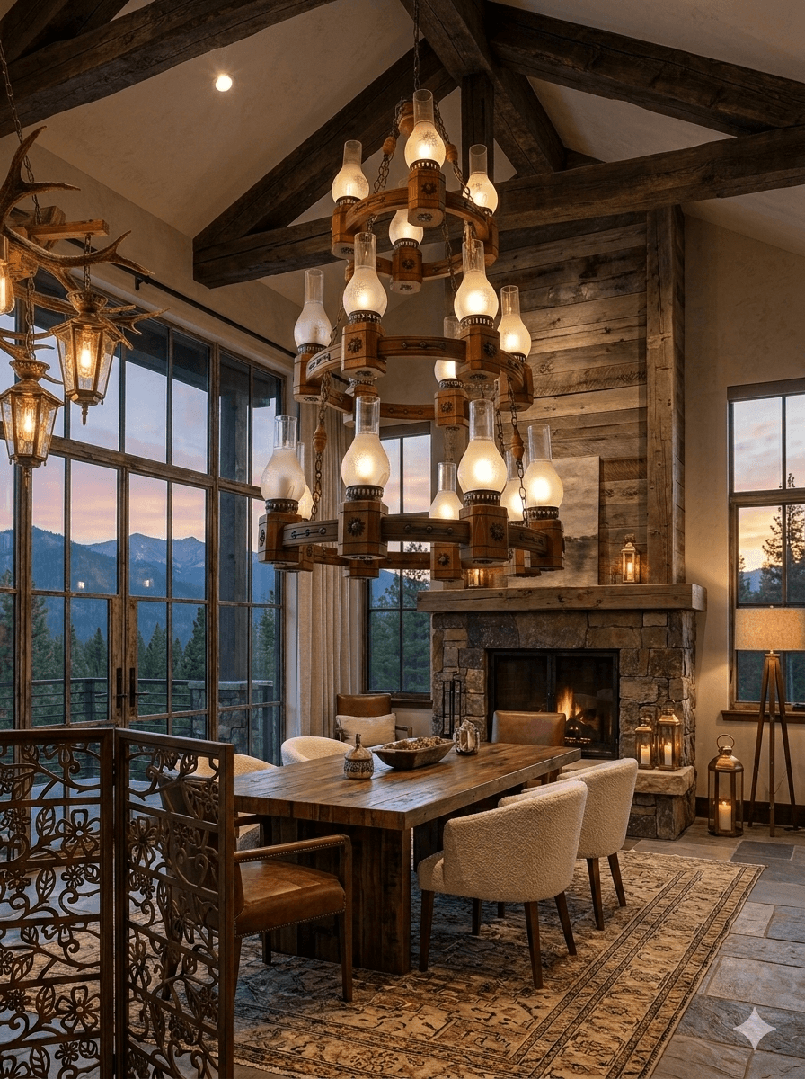 Taxta çılçıraq 3 mərtəbə