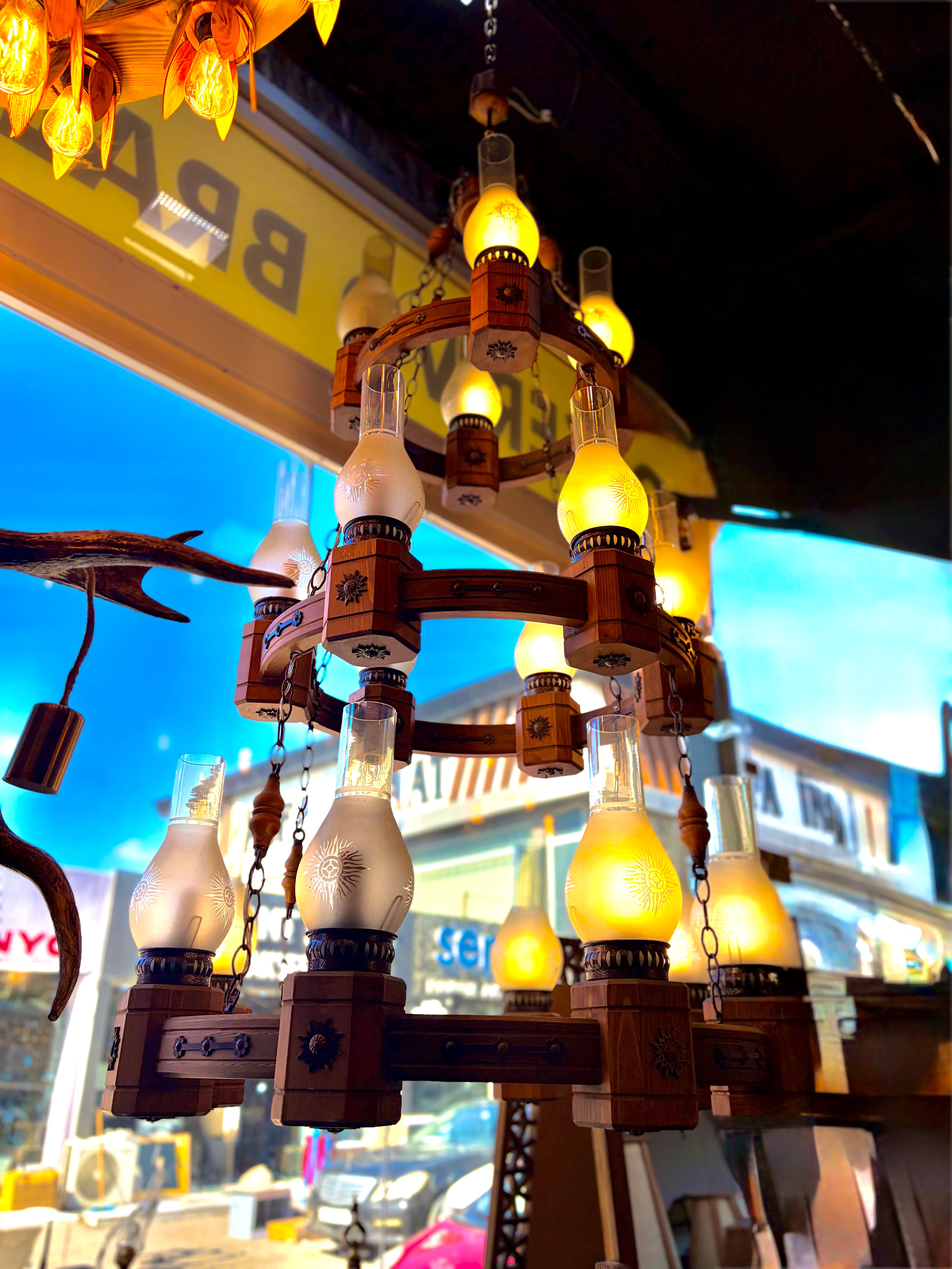 Taxta çılçıraq 3 mərtəbə thumb 2