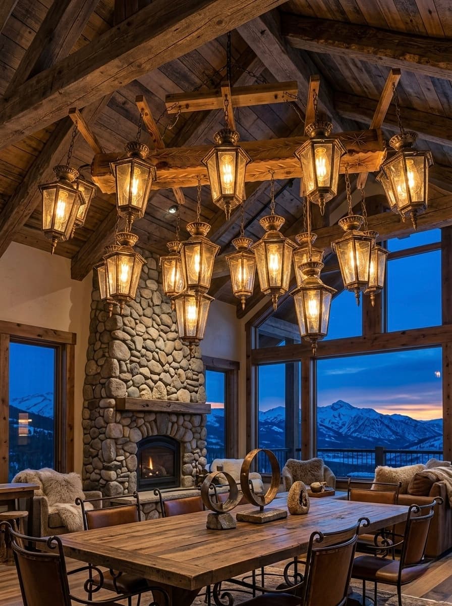 Əl işi Taxta Çılçıraq